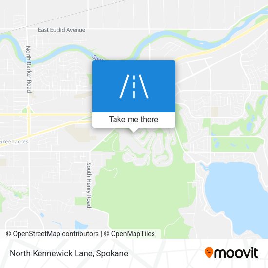 North Kennewick Lane map