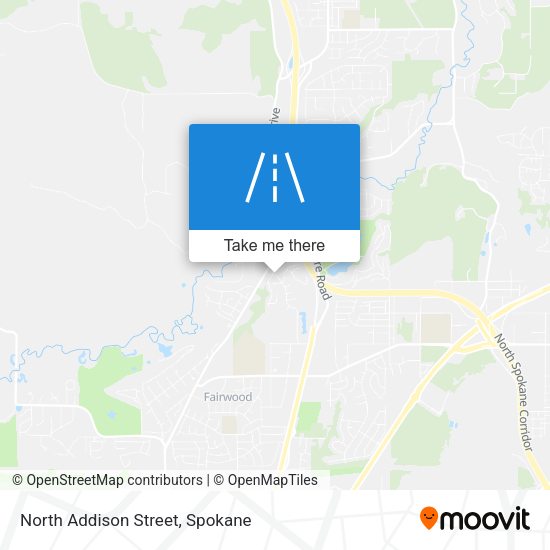 North Addison Street map