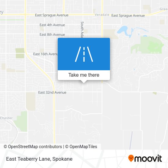 Mapa de East Teaberry Lane