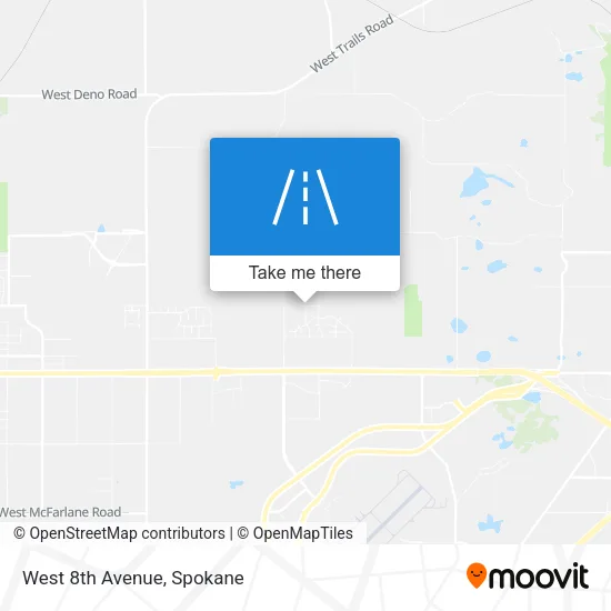 West 8th Avenue map