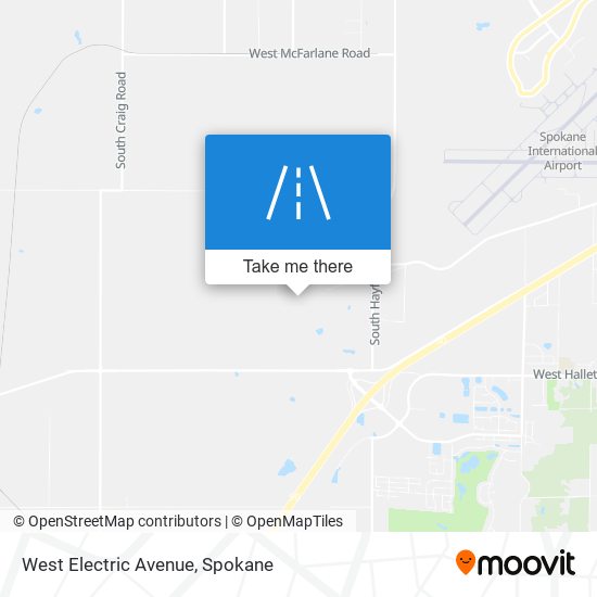 West Electric Avenue map