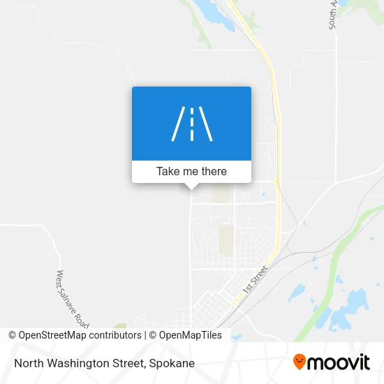 North Washington Street map