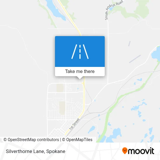 Silverthorne Lane map