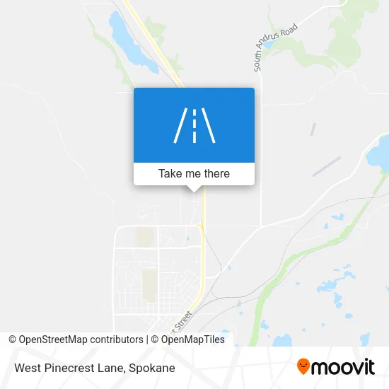West Pinecrest Lane map