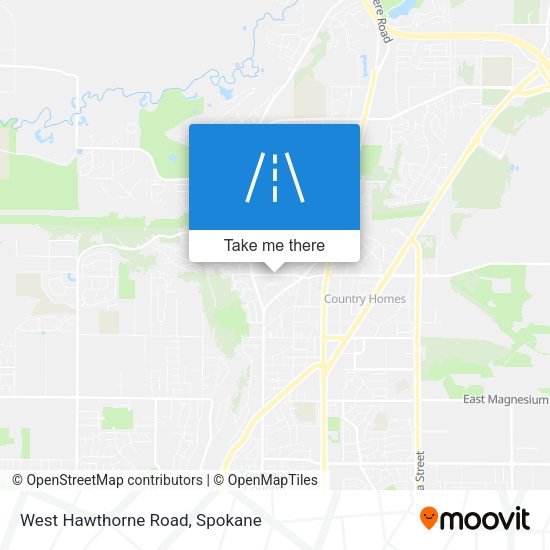 West Hawthorne Road map