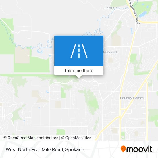 West North Five Mile Road map