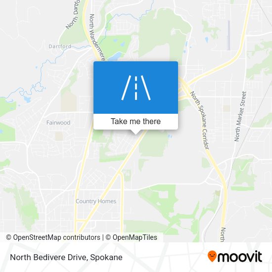 North Bedivere Drive map