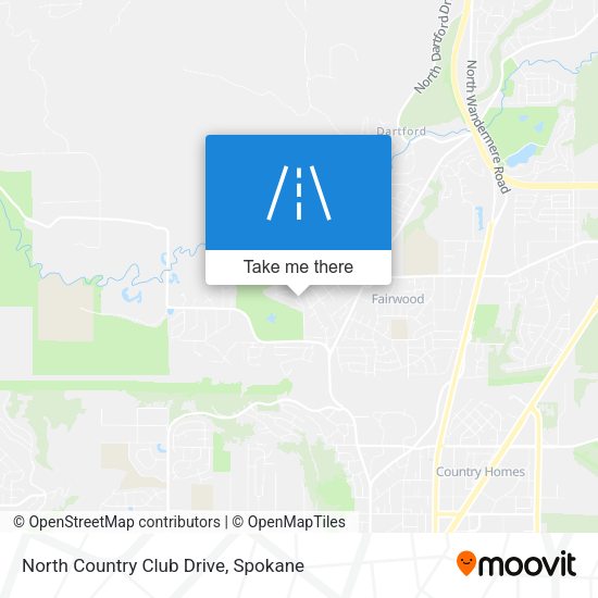 North Country Club Drive map