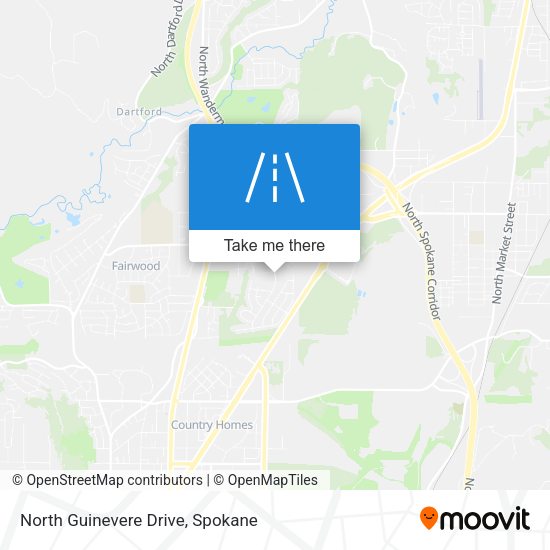 Mapa de North Guinevere Drive