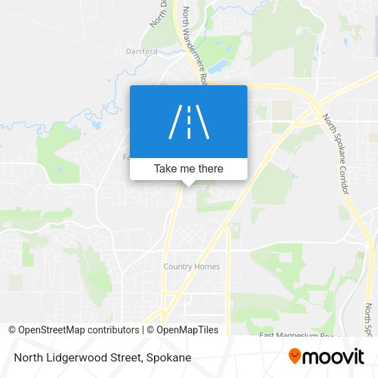 Mapa de North Lidgerwood Street
