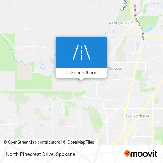 North Pinecrest Drive map