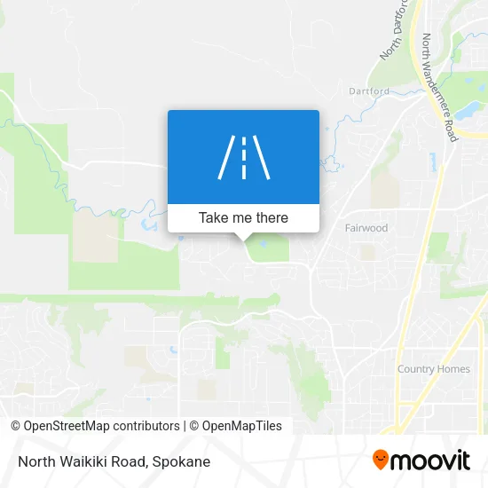 North Waikiki Road map