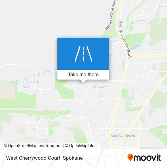 West Cherrywood Court map