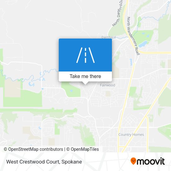 West Crestwood Court map