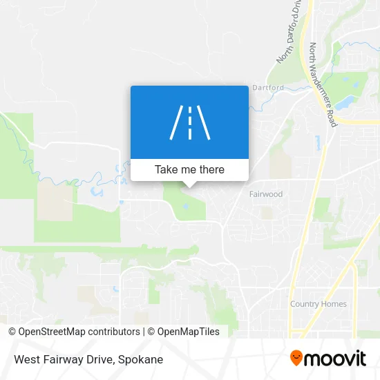 West Fairway Drive map