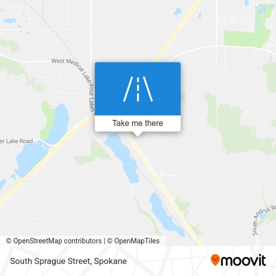 South Sprague Street map