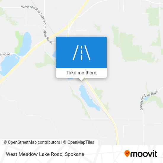 West Meadow Lake Road map