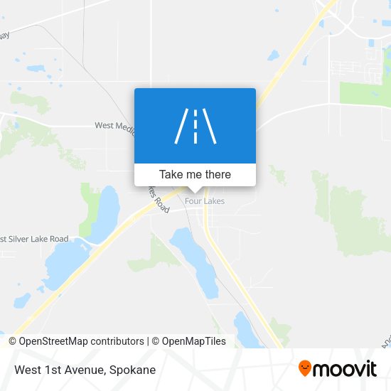 Mapa de West 1st Avenue
