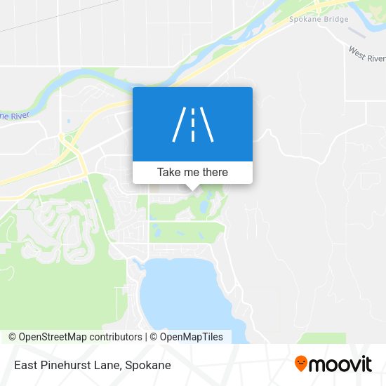 Mapa de East Pinehurst Lane