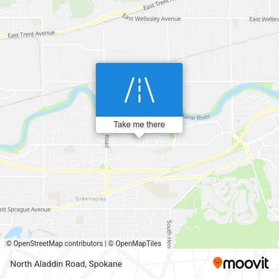 North Aladdin Road map