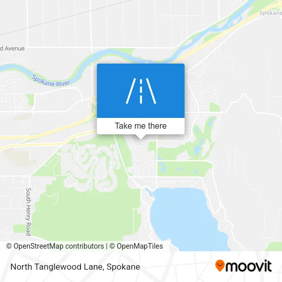 North Tanglewood Lane map