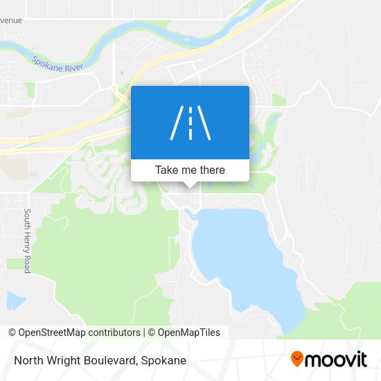 North Wright Boulevard map