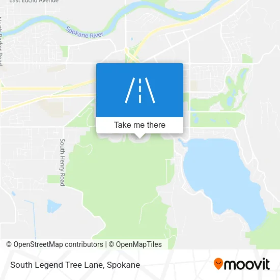 South Legend Tree Lane map