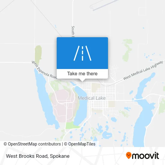 West Brooks Road map