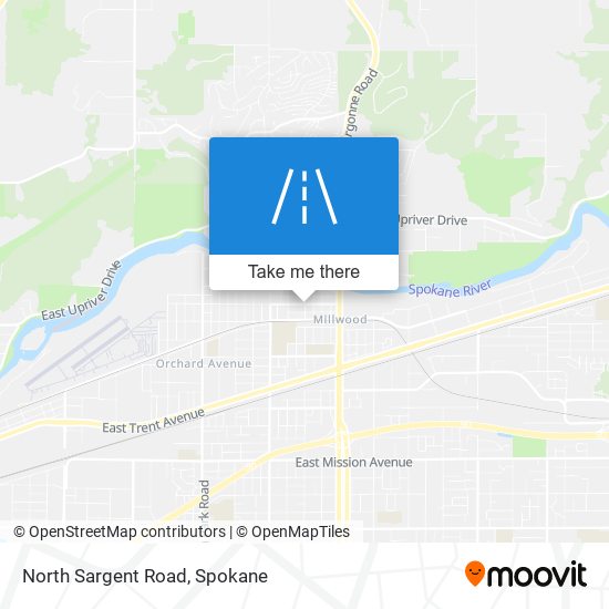 North Sargent Road map