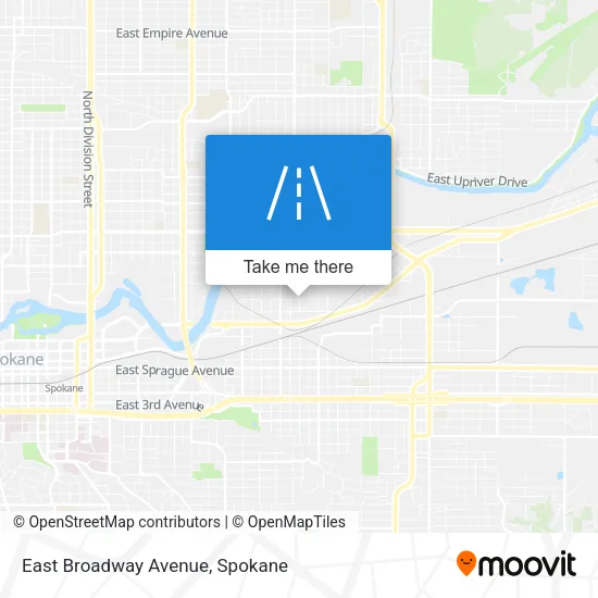 East Broadway Avenue map