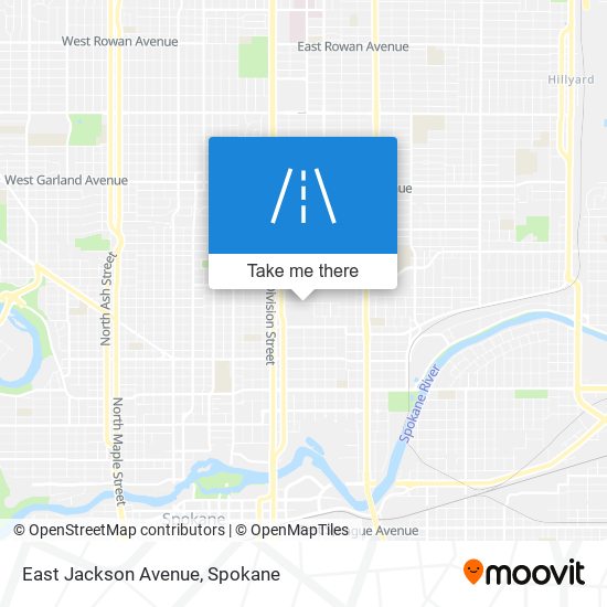 East Jackson Avenue map