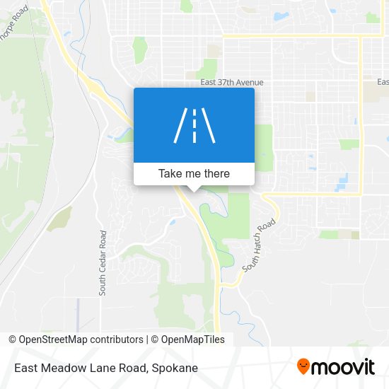East Meadow Lane Road map