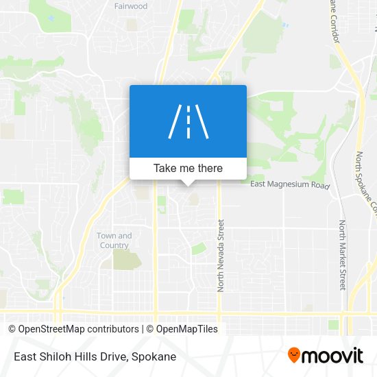 Mapa de East Shiloh Hills Drive