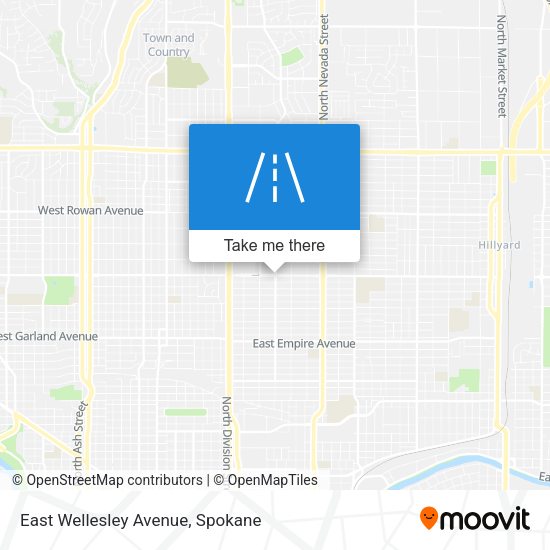 East Wellesley Avenue map