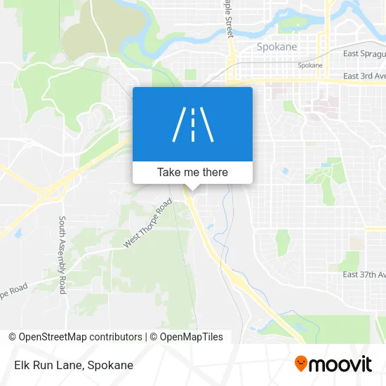 Elk Run Lane map