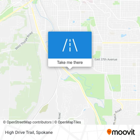 High Drive Trail map