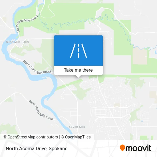 North Acoma Drive map
