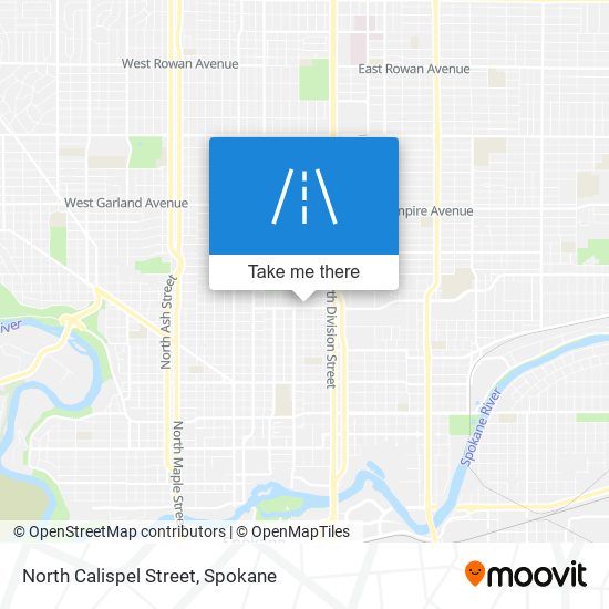 North Calispel Street map