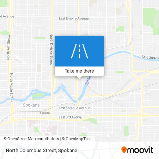 North Columbus Street map