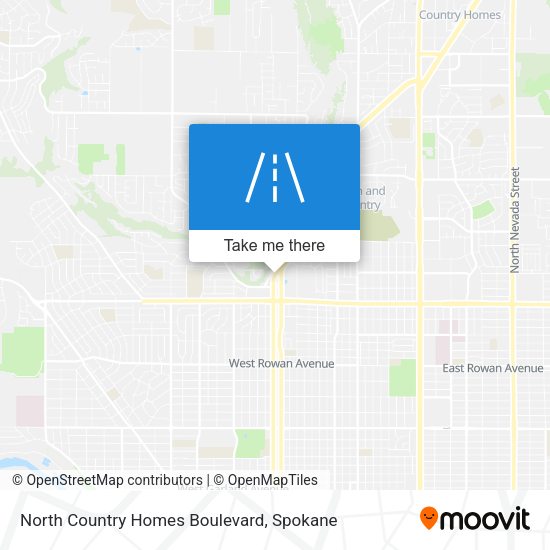 North Country Homes Boulevard map