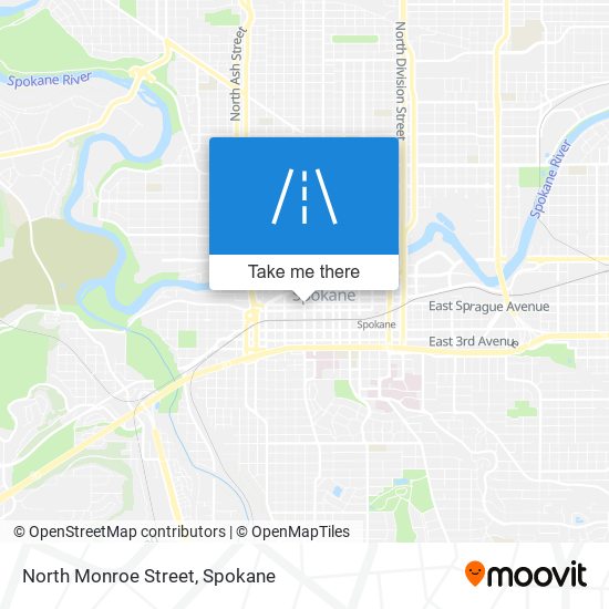 North Monroe Street map