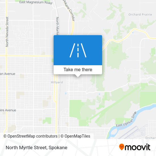 North Myrtle Street map