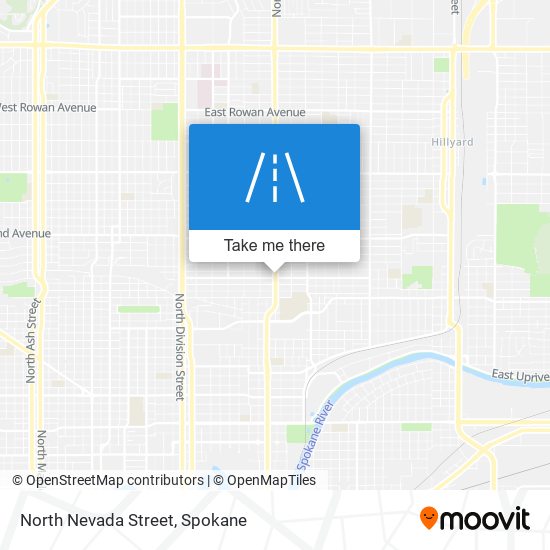 North Nevada Street map