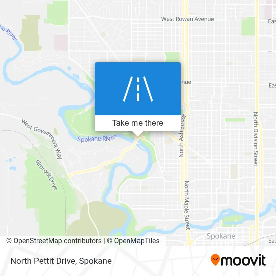 North Pettit Drive map