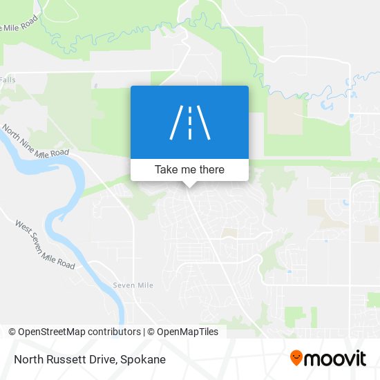 North Russett Drive map