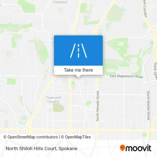 North Shiloh Hills Court map