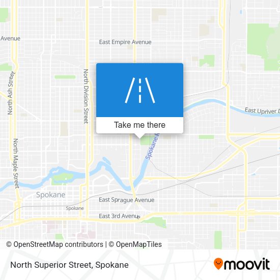 North Superior Street map