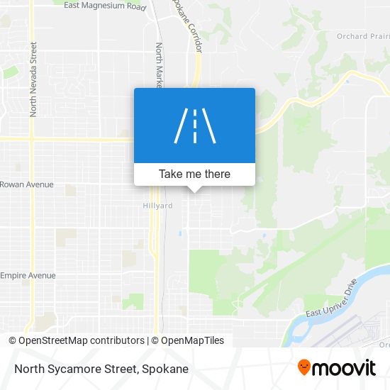 North Sycamore Street map