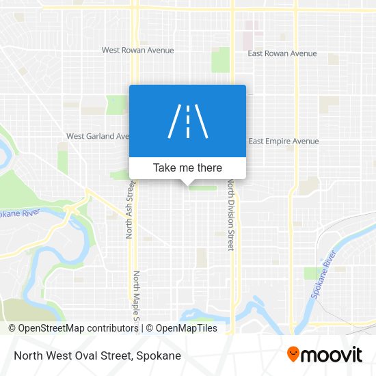 North West Oval Street map