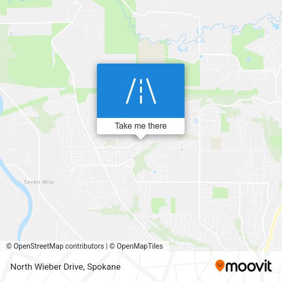 North Wieber Drive map